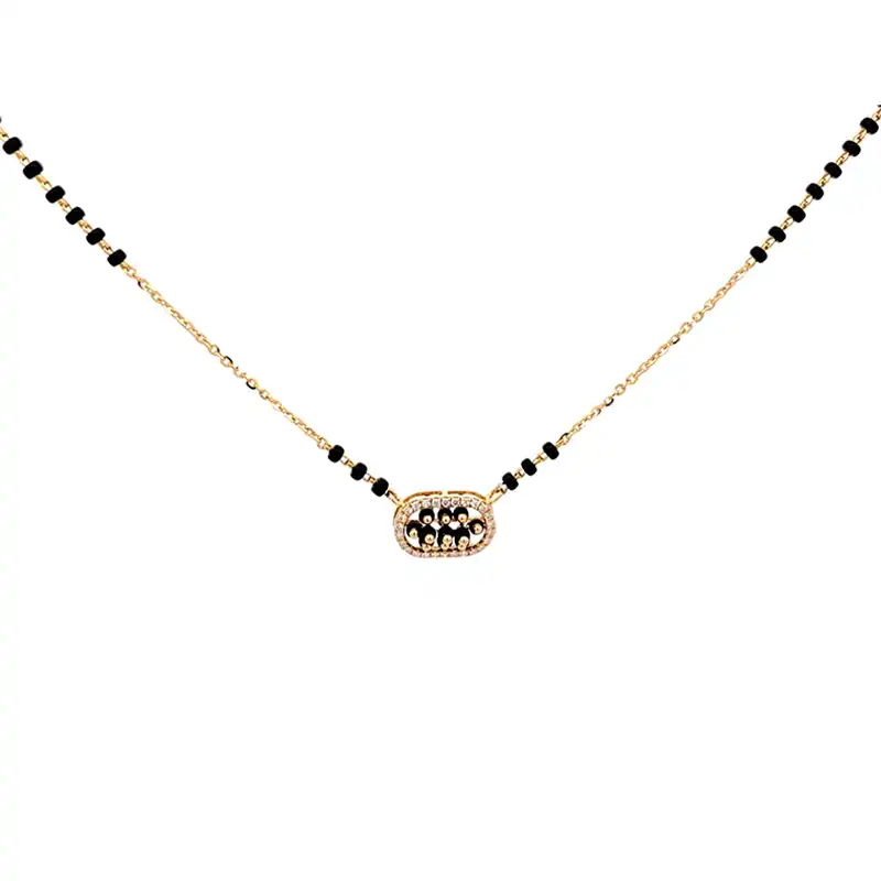 Minimalist Gold Diamond Mangalsutra